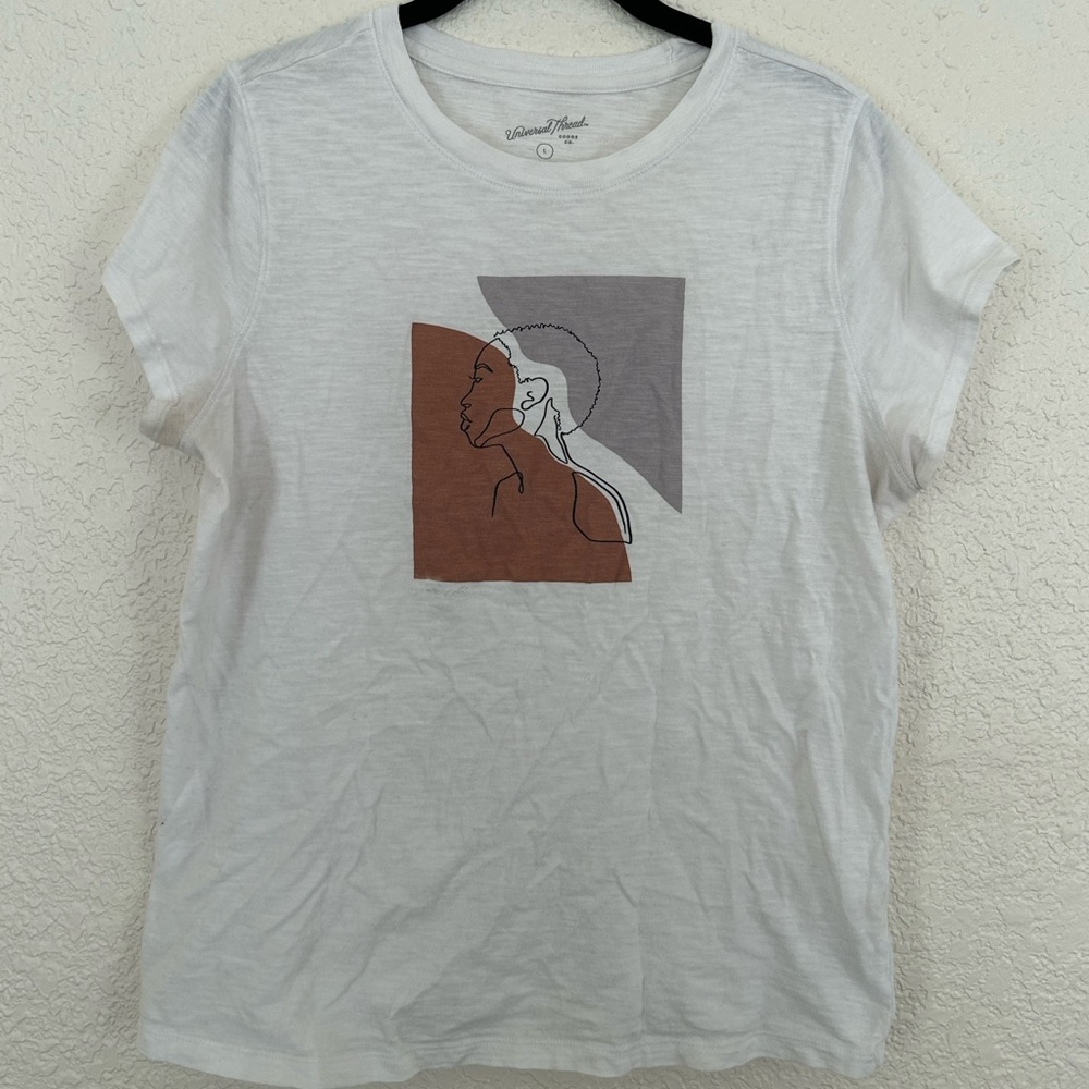 Target Universal Threads Graphic White Tee